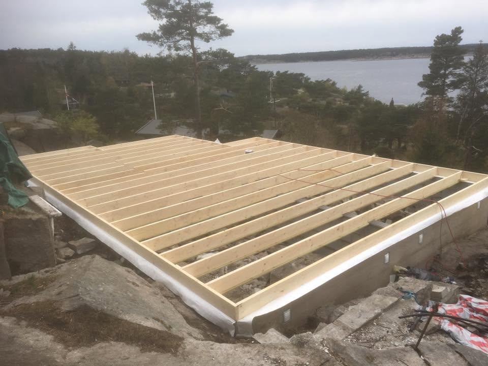 grunnarbeid på nytt bygg
